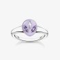 THOMAS SABO Silver Purple Enamel Alien Ring TR2444-041-13