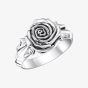 THOMAS SABO Midnight Rose Silver Single Rose Ring TR2487-637-21