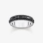 THOMAS SABO Sterling Silver Black Cubic Zirconia Ring TR2466-643-11