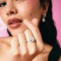 THOMAS SABO Hello Kitty Pink Bow Cubic Zirconia Ring TR2549-M06-14