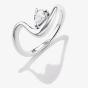 THOMAS SABO Fluid Elegance Sterling Silver Cubic Zirconia Wave Ring TR2543-051-14