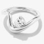 THOMAS SABO Fluid Elegance Sterling Silver Cubic Zirconia Wave Ring TR2543-051-14