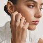 THOMAS SABO Fluid Elegance Sterling Silver Cubic Zirconia Wave Ring TR2543-051-14