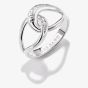 THOMAS SABO Together Sterling Silver Cubic Zirconia Intertwined Ring TR2547-051-14