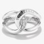 THOMAS SABO Together Sterling Silver Cubic Zirconia Intertwined Ring TR2547-051-14