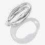 THOMAS SABO Together Sterling Silver Cubic Zirconia Crossover Ring TR2548-051-14