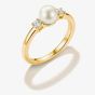 THOMAS SABO Classics 18ct Gold Plated Freshwater Pearl Ring TR2370-M01-14