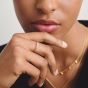 THOMAS SABO Classics 18ct Yellow Gold Plated Cubic Zirconia Five Stone Ring TR2324-M01-14