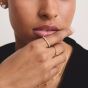 THOMAS SABO Classics 18ct Yellow Gold Plated Cubic Zirconia Five Stone Ring TR2324-M01-14