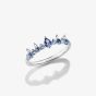 THOMAS SABO Sterling Silver & Blue Crystal Tiara Ring TR2552-166-1