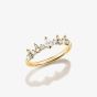 THOMAS SABO 18ct Yellow Gold Plated Cubic Zirconia Tiara Ring TR2552-M01-14