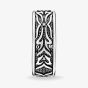 THOMAS SABO Blackened Sterling Silver Black Cubic Zirconia Tiger Pattern Ring TR2291-643-11