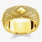 THOMAS SABO Glam And Soul Gold Plated Africa Ornaments Ring TR2127-413-39