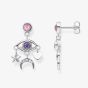 THOMAS SABO Silver Stylised Eye Dropper Earrings H2272-643-7