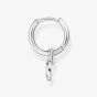 THOMAS SABO Silver Single White Cubic Zirconia Drop Hoop Earrings CR720-051-21