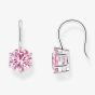 THOMAS SABO Silver & Pink Cubic Zirconia Earrings H2287-051-9