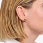 THOMAS SABO Small Gold Plated Organic Tear Shape Stud Earrings H2303-413-39