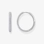 THOMAS SABO Sterling Silver 24.5mm Zirconia Hoop Earrings CR732-051-14