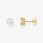 THOMAS SABO Gold Plated Zirconia Stud Earrings H2301-414-14