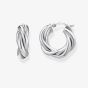 THOMAS SABO Sterling Silver 20mm Intertwined Twisted Hoop Earrings CR742-001-21