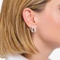 THOMAS SABO Sterling Silver 16.5mm Angular Hoop Earrings CR744-001-21