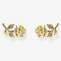 THOMAS SABO 18ct Gold Plated Rose Stud Earrings H2314-413-39