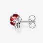 THOMAS SABO Silver Red Rose Romance Stud Earrings H2314-664-10