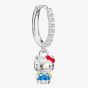 THOMAS SABO Hello Kitty Blue Charm & Cubic Zirconia Single Hoop Earring CR774-M06-7