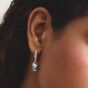 THOMAS SABO Hello Kitty Blue Charm & Cubic Zirconia Single Hoop Earring CR774-M06-7
