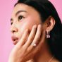 THOMAS SABO Hello Kitty Waving Charm & Cubic Zirconia Single Hoop Earring CR772-M06-7