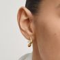 THOMAS SABO Fluid Elegance 18ct Yellow Gold Plated Cubic Zirconia Wave Earrings CR763-M01-14