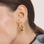 THOMAS SABO Classics 18ct Yellow Gold Plated Hoop Earrings CR768-M01-39