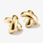 THOMAS SABO Classics 18ct Yellow Gold Plated Cross Stud Earrings H2358-M01-39