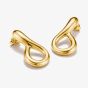 THOMAS SABO Classics 18ct Yellow Gold Plated Loop Stud Earrings H2362-M01-39