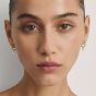 THOMAS SABO Classics 18ct Yellow Gold Plated Freshwater Pearls Pendant Hoop Earrings CR702-M01-14