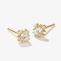 THOMAS SABO Classics 18ct Yellow Gold Plated Cubic Zirconia Stud Earrings H2311-M01-14