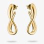 THOMAS SABO Classics 18ct Yellow Gold Plated Swirl Hoop Earrings CR770-M01-39