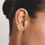 THOMAS SABO Together 18ct Yellow Gold Plated Cubic Zirconia Intertwined Stud Earrings H2352-M01-14