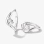 THOMAS SABO Fluid Elegance Sterling Silver Cubic Zirconia Wave Hoop Earrings CR763-051-14