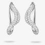 THOMAS SABO Fluid Elegance Sterling Silver Pave Cubic Zirconia Wave Earrings CR765-051-14