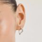 THOMAS SABO Fluid Elegance Sterling Silver Pave Cubic Zirconia Wave Earrings CR765-051-14