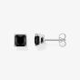 THOMAS SABO Sterling Silver Square Cut Black Onyx Stud Earrings H2174-024-11