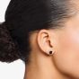 THOMAS SABO Sterling Silver Square Cut Black Onyx Stud Earrings H2174-024-11