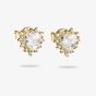 THOMAS SABO Classics 18ct Yellow Gold Plated Heart Cut Cubic Zirconia Stud Earrings H2315-M01-14