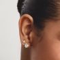 THOMAS SABO Classics 18ct Yellow Gold Plated Heart Cut Cubic Zirconia Stud Earrings H2315-M01-14