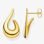 THOMAS SABO Gold Plated Open Tear Dropper Earrings H2042-413-39