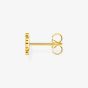 THOMAS SABO 18ct Yellow Gold Plated & Cubic Zirconia Four Leaf Clover Single Stud Earring H2215-414-14