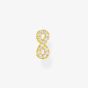 THOMAS SABO 18ct Yellow Gold Plated & Cubic Zirconia Infinity Single Stud Earring H2216-414-14