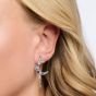 THOMAS SABO Silver Multi-Coloured Moon & Stars Dropper Earrings H220-945-7