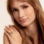 THOMAS SABO Two Colour Faith Love Hope Ring TR2246-849-39